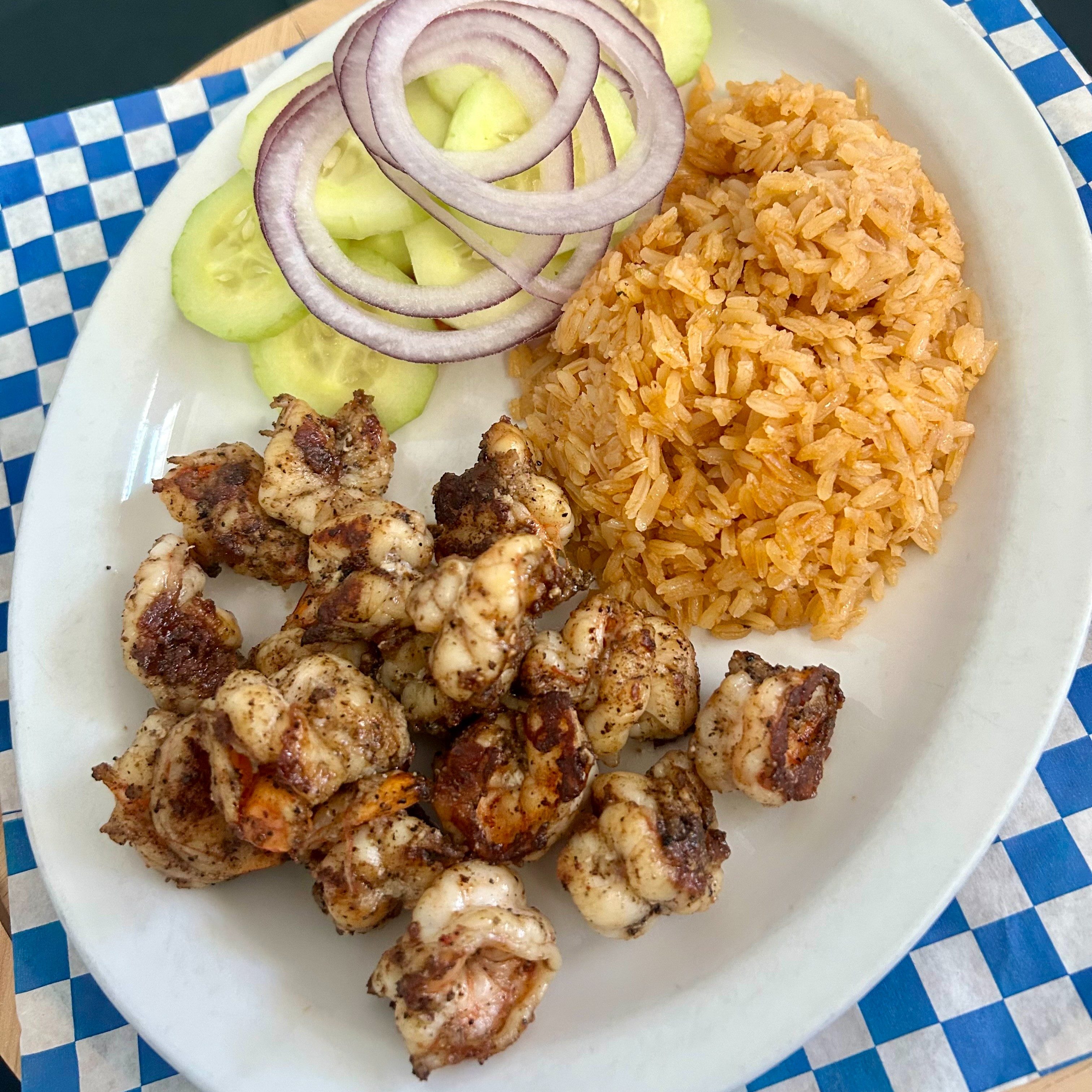  Grilled Shrimp / Camarones a La Plancha.