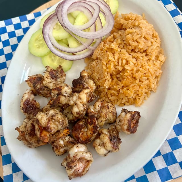  Grilled Shrimp / Camarones a La Plancha.